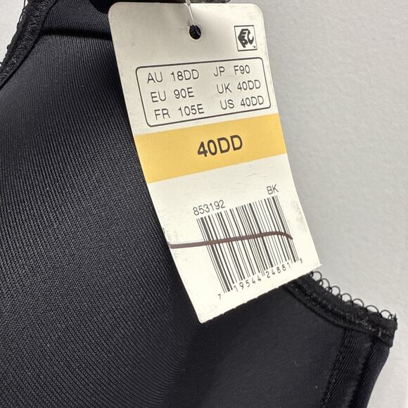 Wacoal 853192 Black Basic Beauty Spacer Underwire T Shirt Bra NWT Size 40DD - Picture 8 of 13